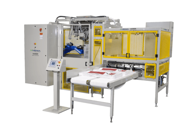 bagging machine on white background