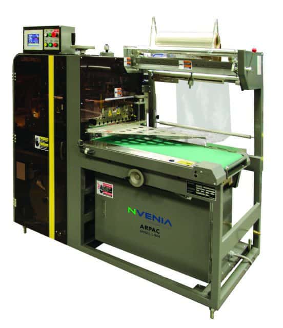 shrink wrapping machine on white background